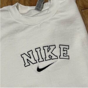 Classic white Nike Spellout Crewneck